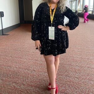 Size XXL Black Show Dress
